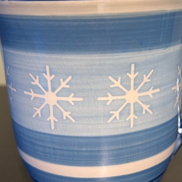 ST. NICHOLAS SQUARE Winter Frost  Ceramic Mug with Snowflakes - Picture 2 of 7